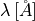 \lambda\,[\AA]