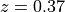 z=0.37