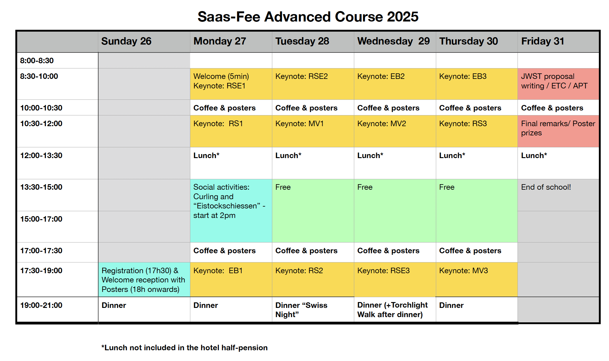 Preliminary Programme