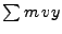 $\sum m  vy$