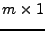 $m\times 1$