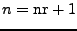 $n=\rm {nr}+1$